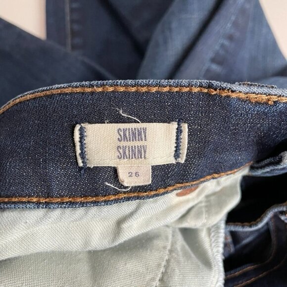 MADEWELL Skinny Skinny Jeans Womens 26 Dark Blue Cotton Blend Stretch - Picture 7 of 8